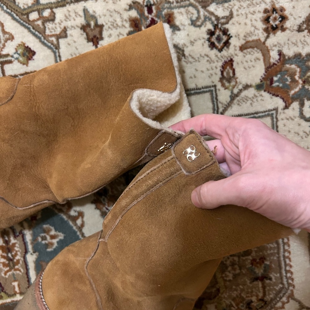 Coach Patsy Tan Shearling-Lined Boots - image 4